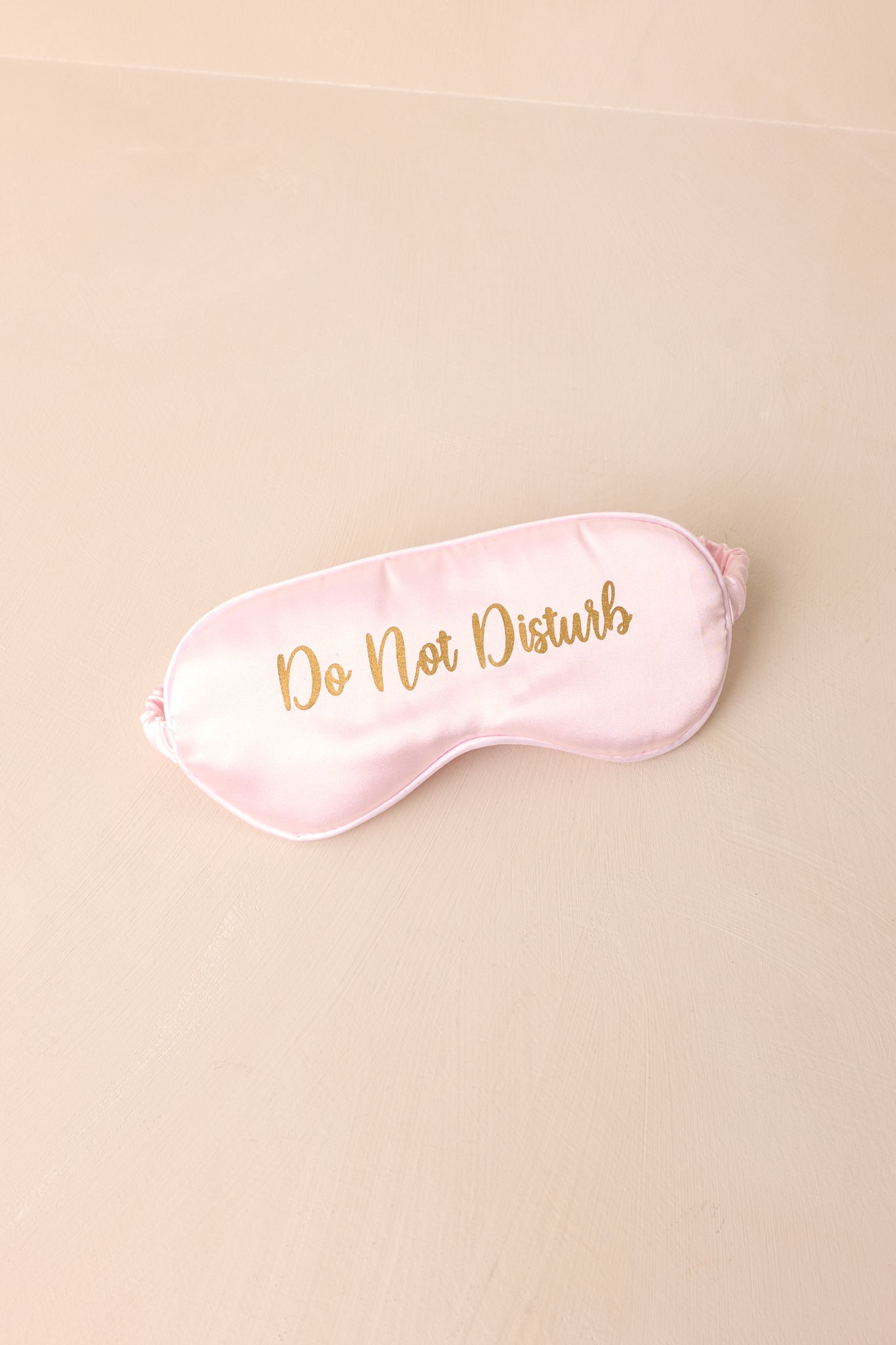 Do Not Disturb Light Pink Eye Mask
