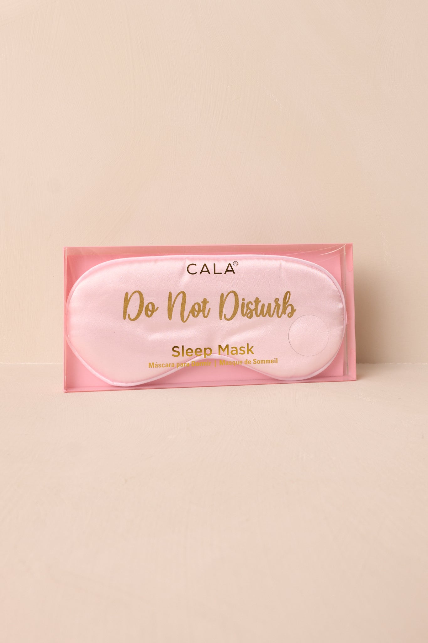 Do Not Disturb Light Pink Eye Mask